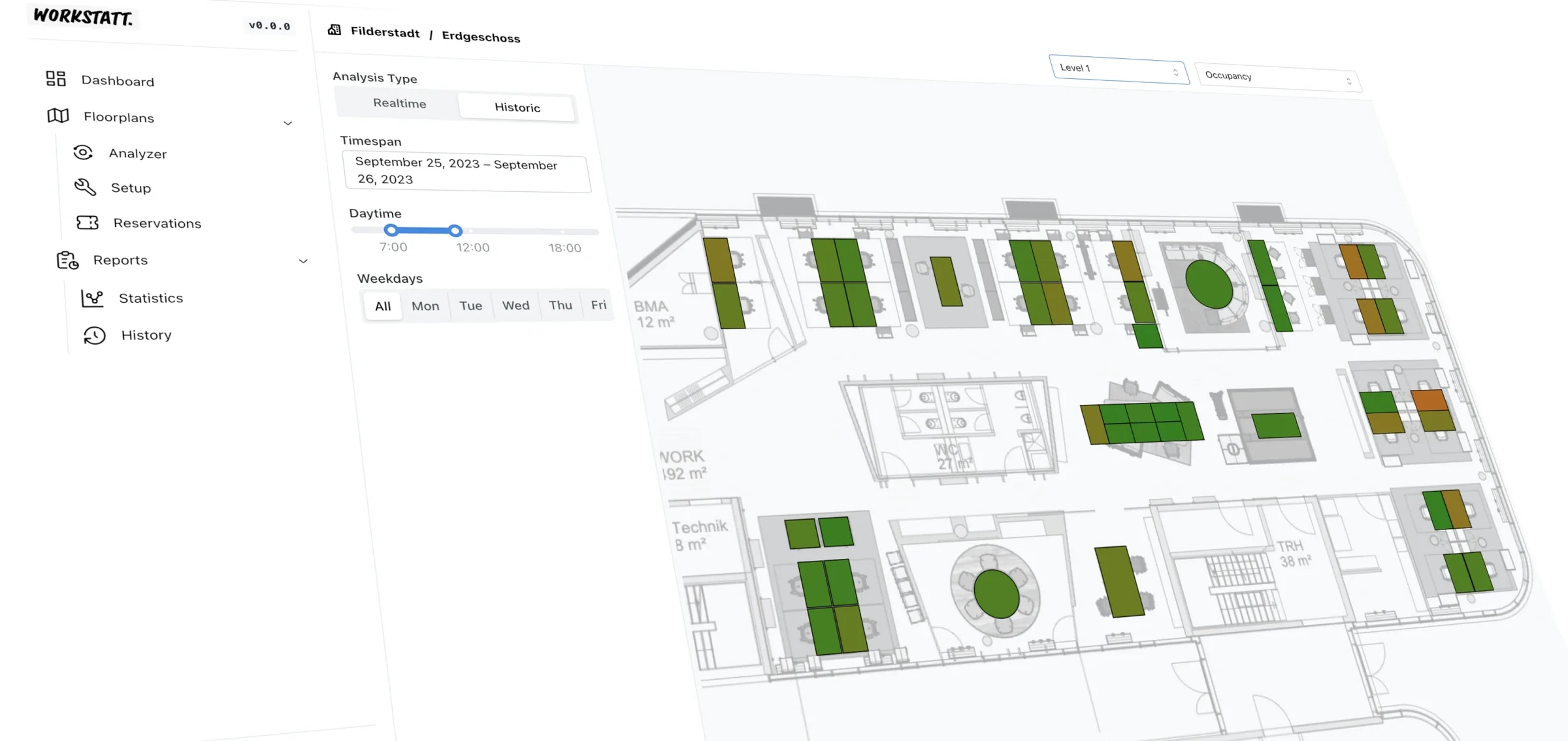 Workstatt Smart Office Dashboard